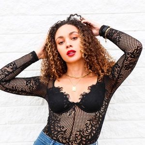 Black Lace Bodysuit